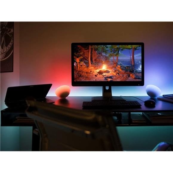 Philips Hue Go White &Color Portable Dimmable LED Smart Light Table Lamp, White - Picture 5 of 6